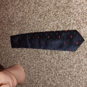 Vintage Frame 3M Men's Blue Red Neck Tie Made in USA